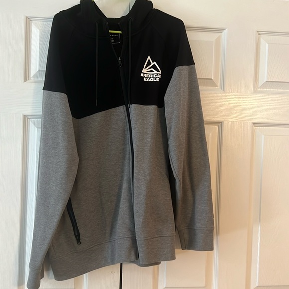 American Eagle USA jacket black and gray - Picture 1 of 3